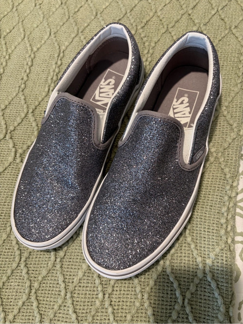 Vans Slip-On Glitter  - Silver